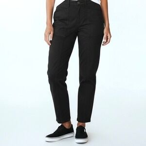 Pact | Organic Cotton Black Straight Leg Pants Size S Minimalist Sustainable